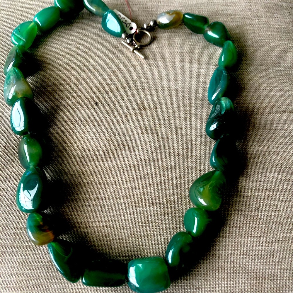 Agate stone necklace